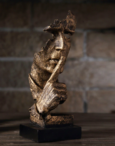 Daan | Gold Abstract Decorative Sculpture