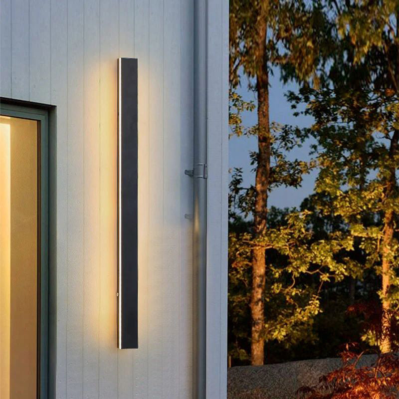 Edge Ripple Minimalist Linear Waterproof Outdoor Light