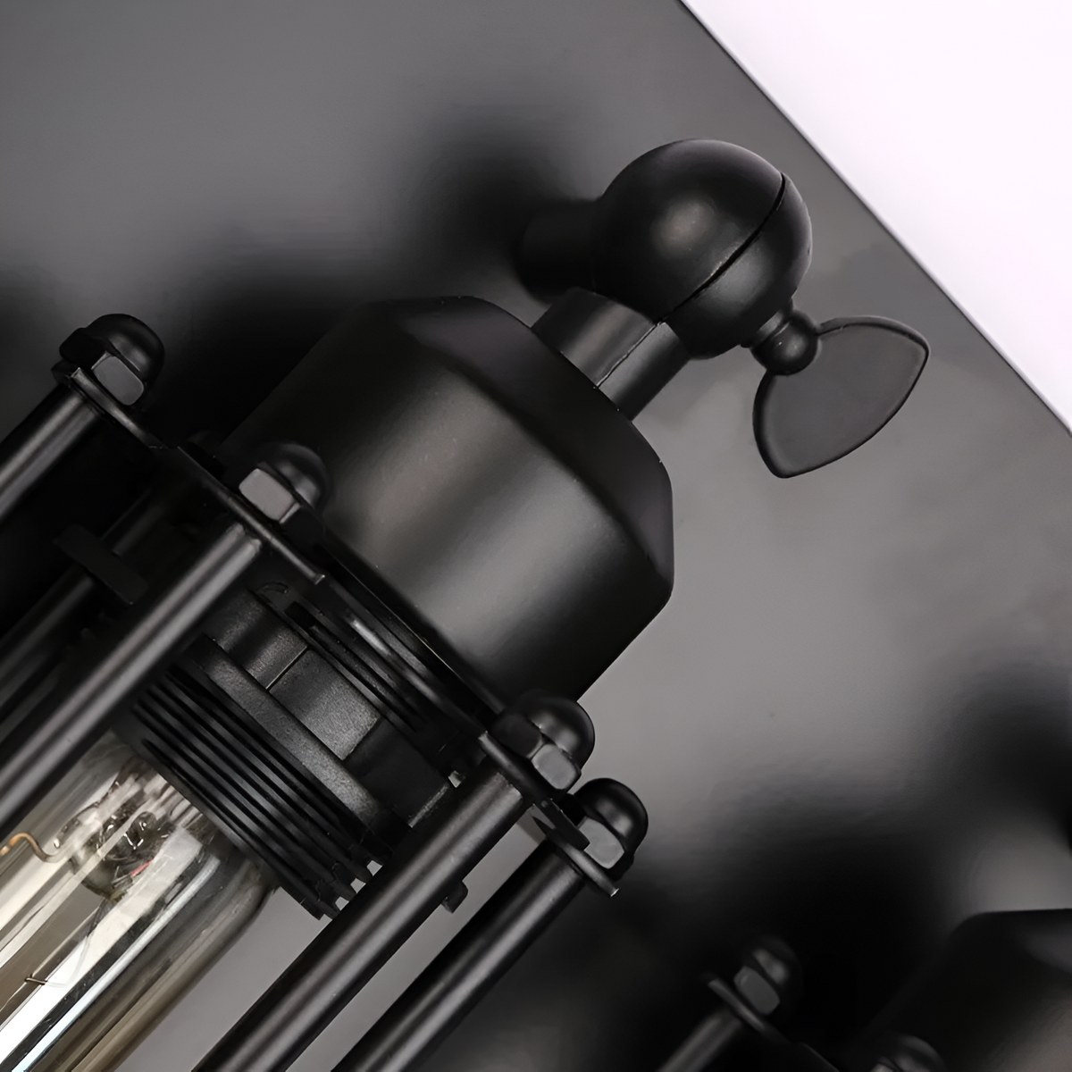 Retro Industrial Edison Long Flute Glass Wall Light