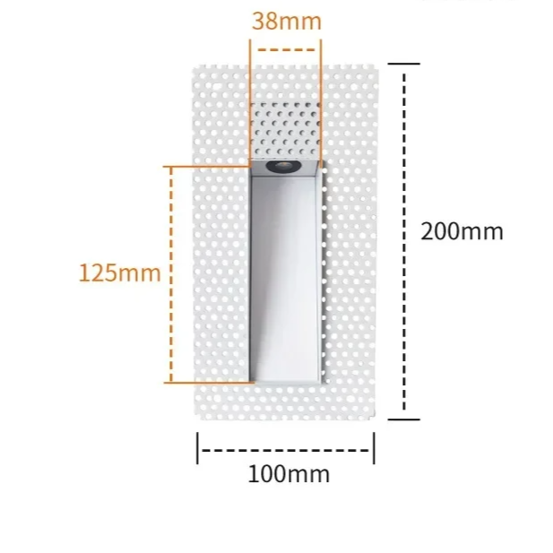 Nordic Frameless Stairs LED Sensor Metal Wall Light