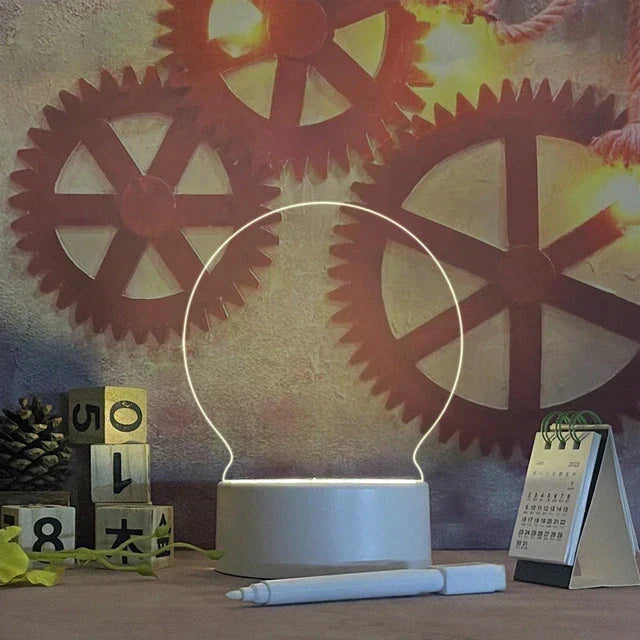 Emiel | Night Lamp with Integrated Notice Board and Pen