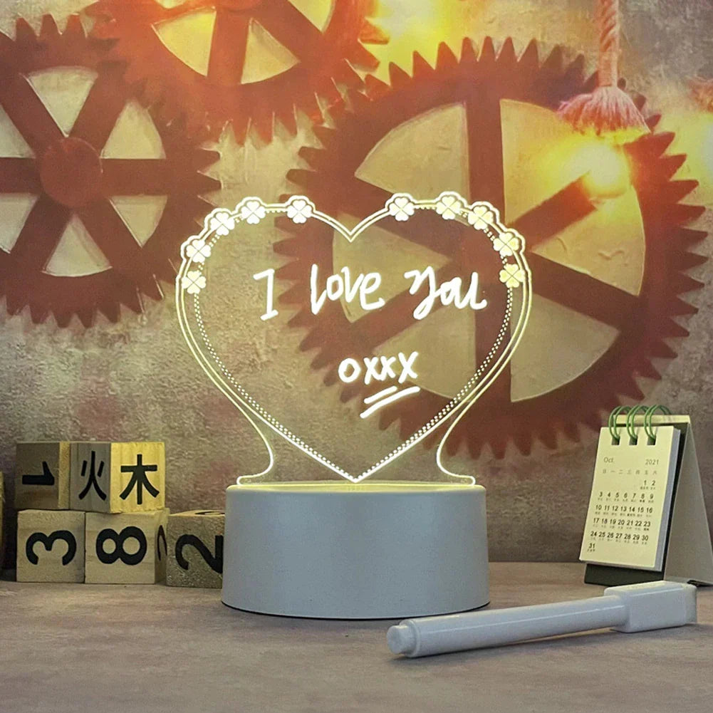 Emiel | Night Lamp with Integrated Notice Board and Pen