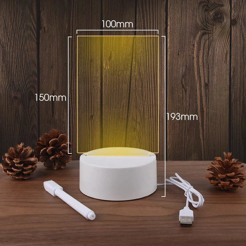 Emiel | Night Lamp with Integrated Notice Board and Pen