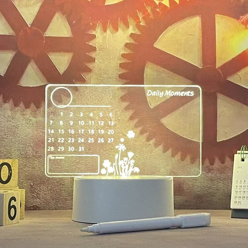 Emiel | Night Lamp with Integrated Notice Board and Pen