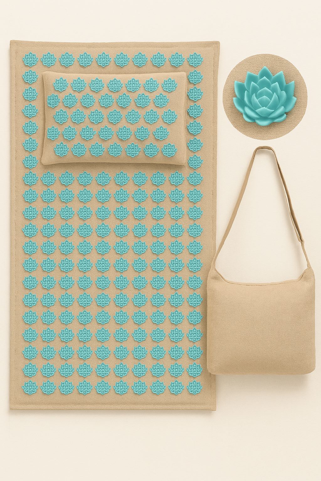 Esmee Acupressure Mat Set with Pillow and 5500 Pressure Points