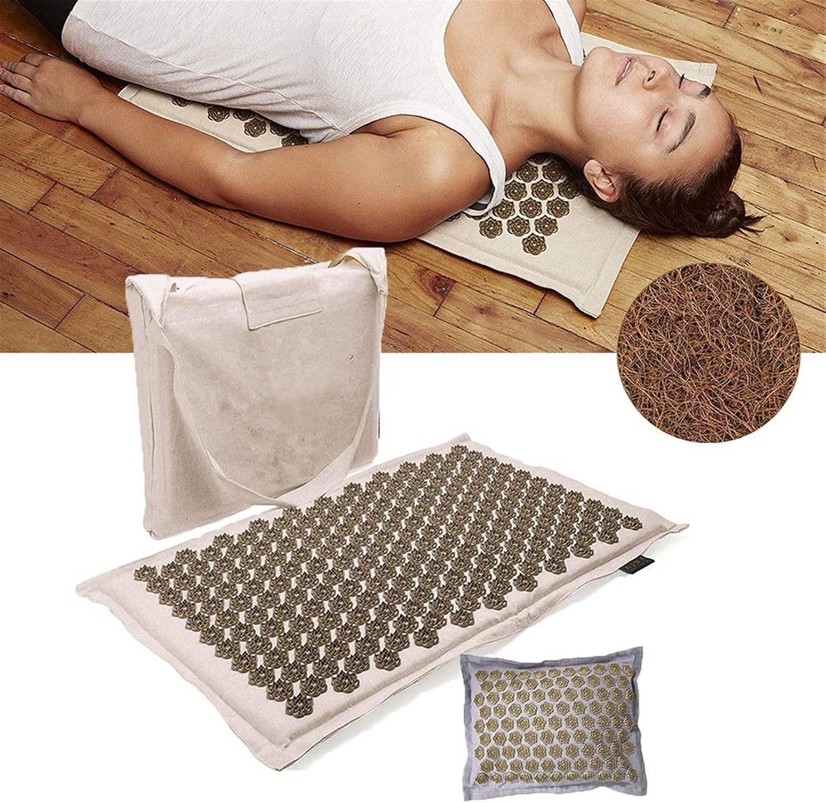 Esmee Acupressure Mat Set with Pillow and 5500 Pressure Points