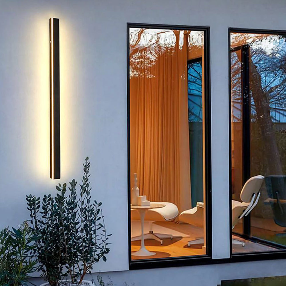 Edge Ripple Minimalist Linear Waterproof Outdoor Light