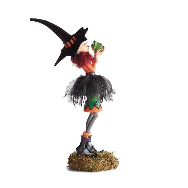 Finn | Artisan Witch Resin Figurine for Halloween Decor