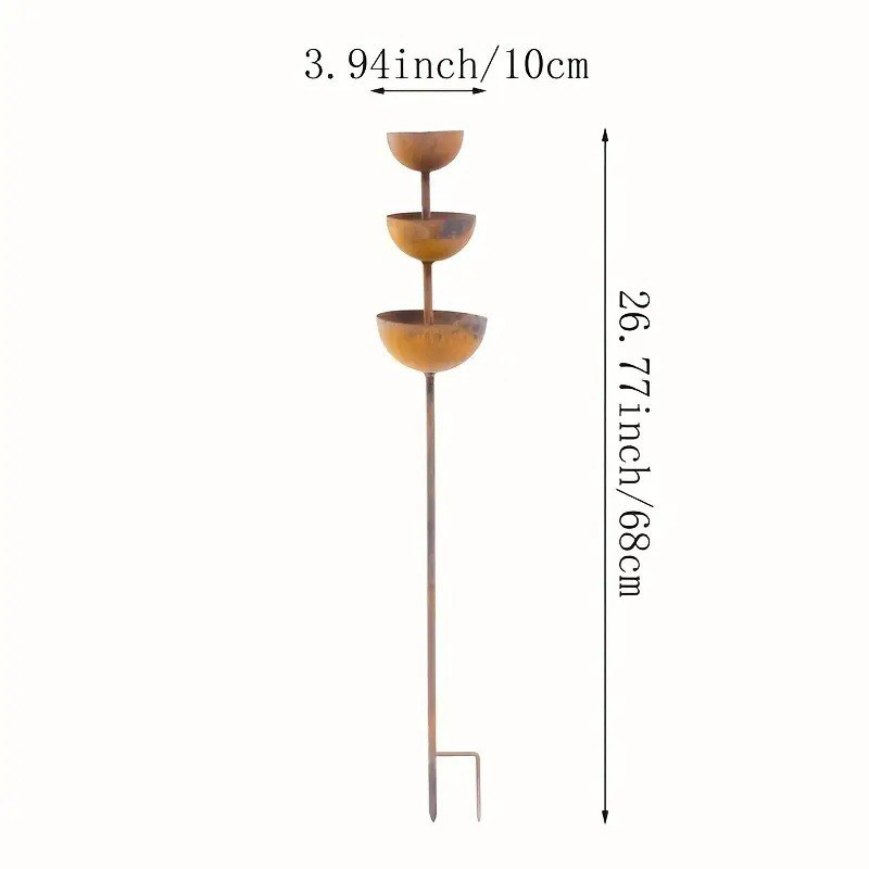 Frits | Three-Bowl Bird Bath Stand