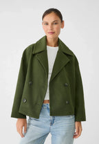 Elegant Loose Fit Double-Breasted Women's Jacket