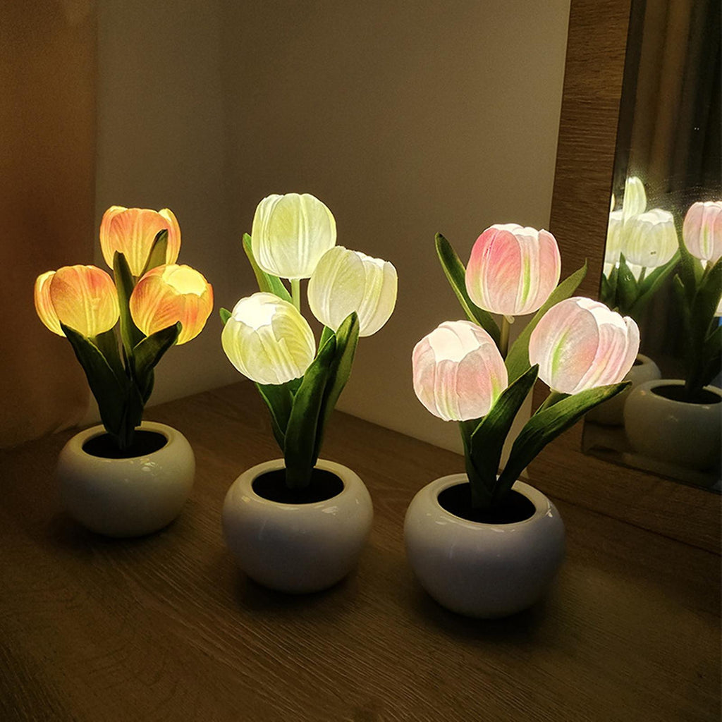 Hessel | Warm Light LED Tulip Night Lamp