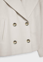 Elegant Loose Fit Double-Breasted Women's Jacket