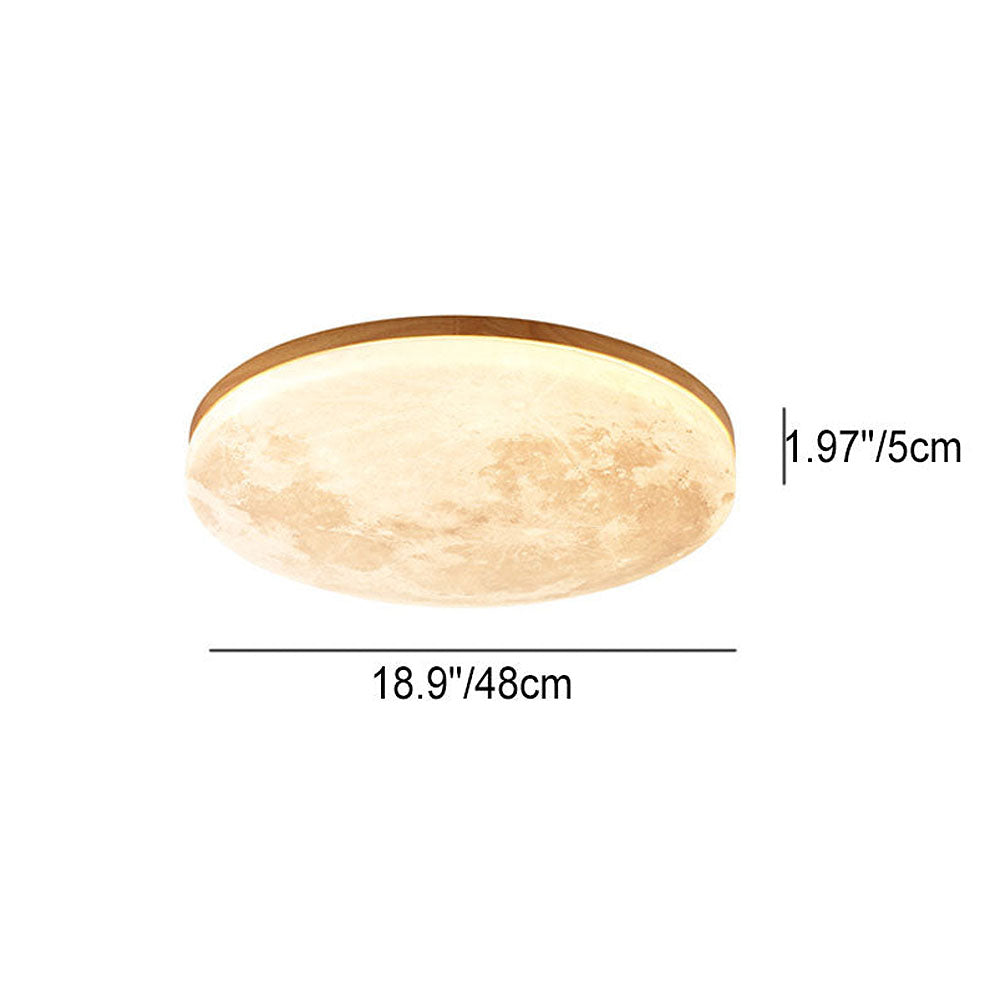 Kees | Moon-Designed Wooden Ceiling Lamp