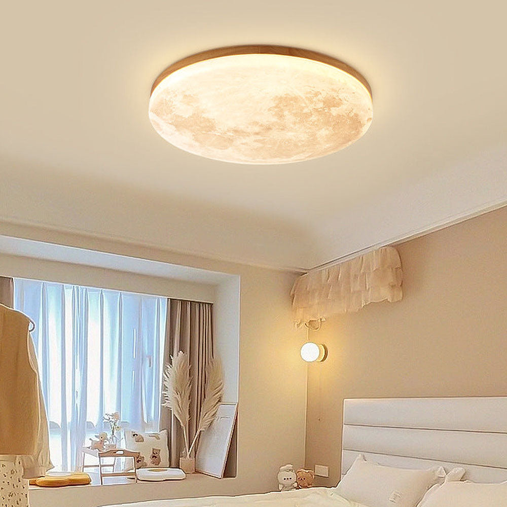 Kees | Moon-Designed Wooden Ceiling Lamp