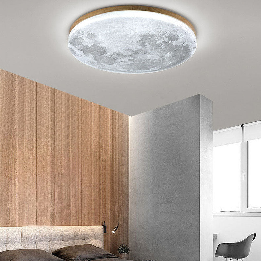 Kees | Moon-Designed Wooden Ceiling Lamp