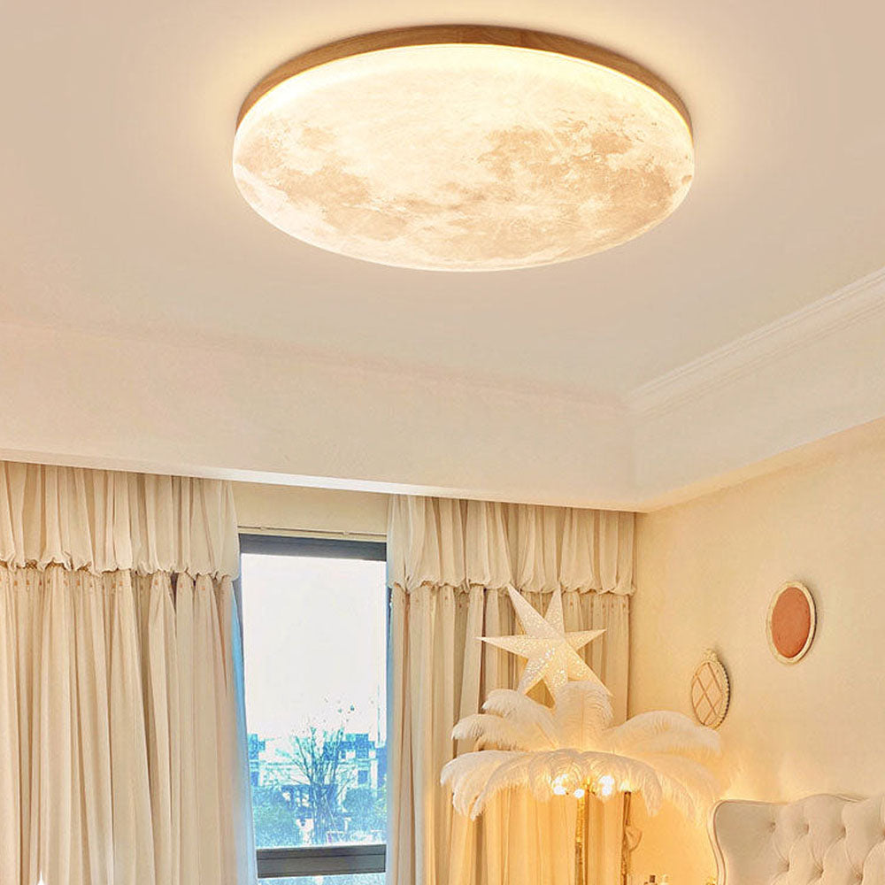 Kees | Moon-Designed Wooden Ceiling Lamp