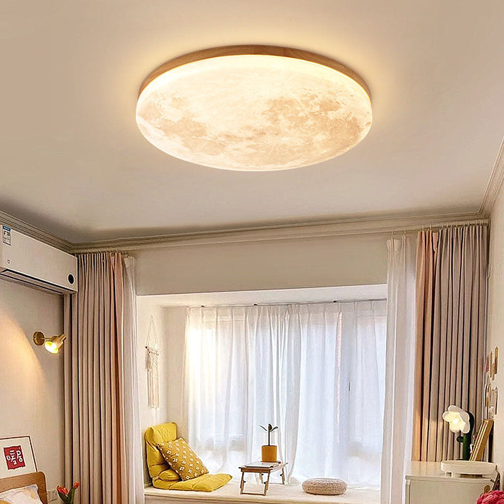 Kees | Moon-Designed Wooden Ceiling Lamp