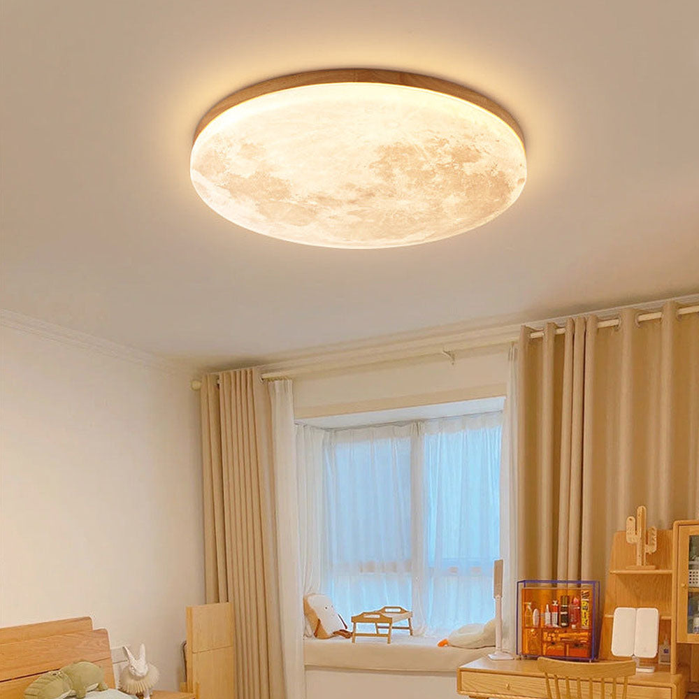 Kees | Moon-Designed Wooden Ceiling Lamp