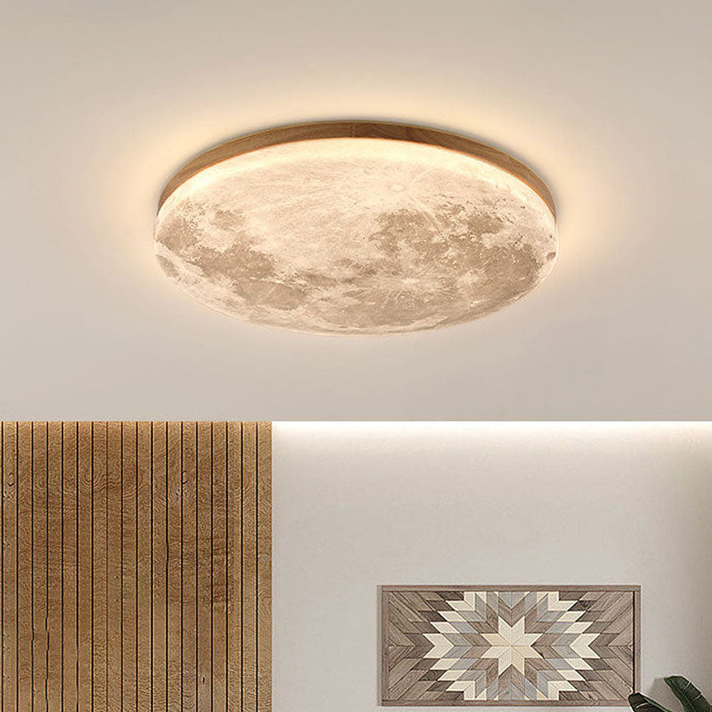 Kees | Moon-Designed Wooden Ceiling Lamp