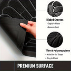 Klaas | Versatile Half-Round Rubber Door Mat for Indoor and Outdoor Spaces