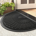 Klaas | Versatile Half-Round Rubber Door Mat for Indoor and Outdoor Spaces