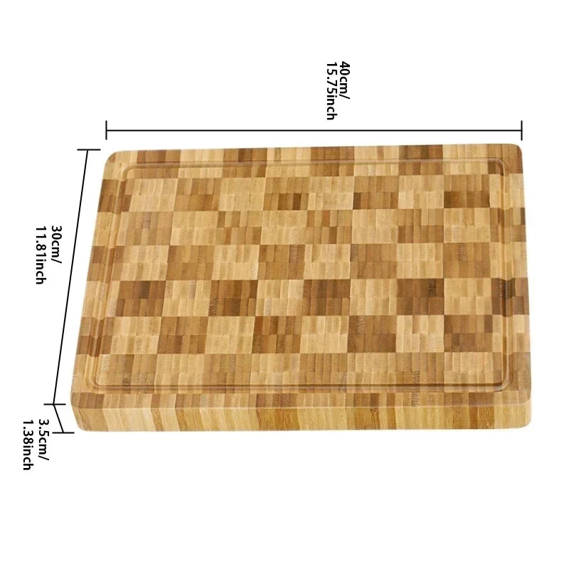 Koen | Extra-Large Bamboo Cutting Board with Juice Groove