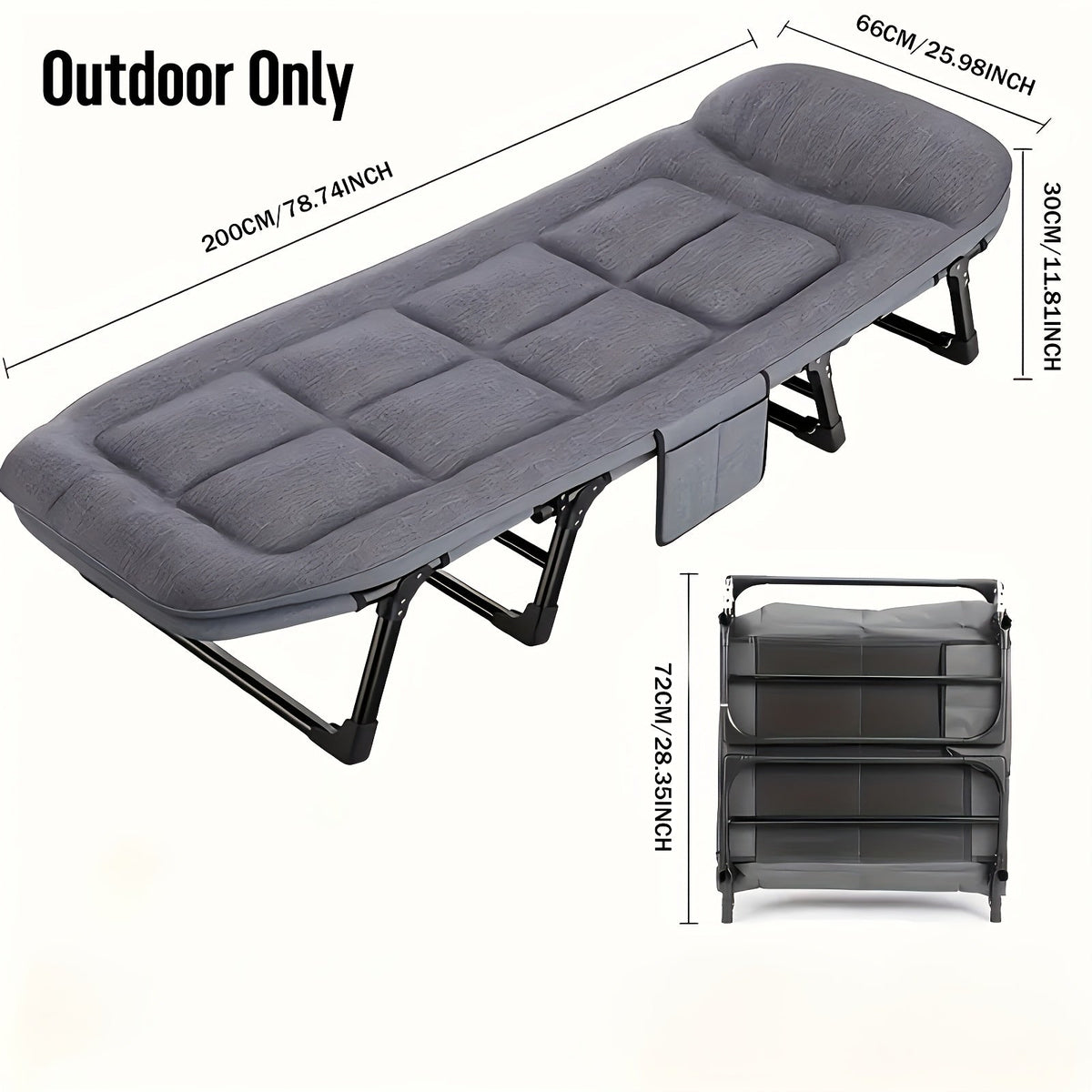 Leon | Portable Foldable Camping Bed for Adults
