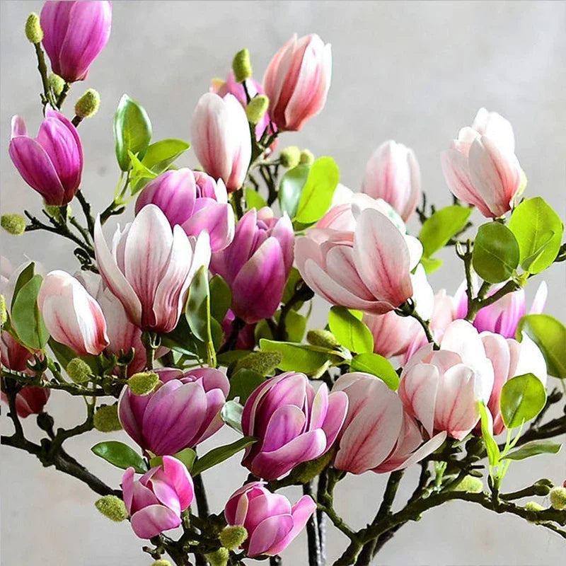 Loek | Faux Magnolia Flower Branch