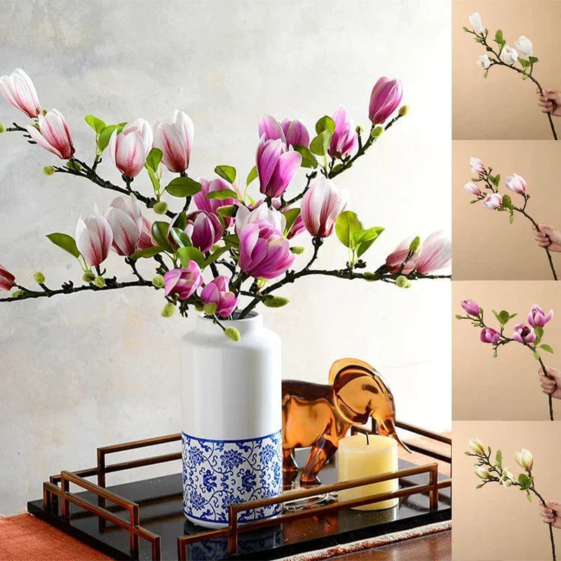 Loek | Faux Magnolia Flower Branch