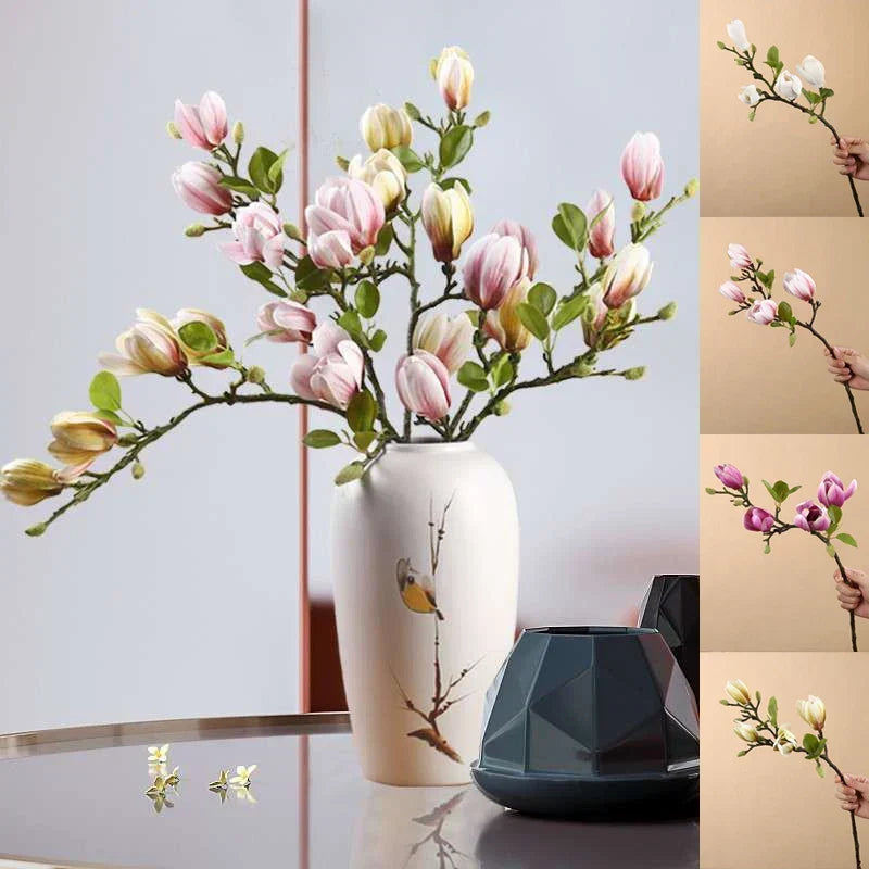 Loek | Faux Magnolia Flower Branch