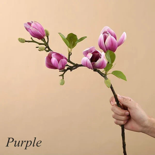 Loek | Faux Magnolia Flower Branch