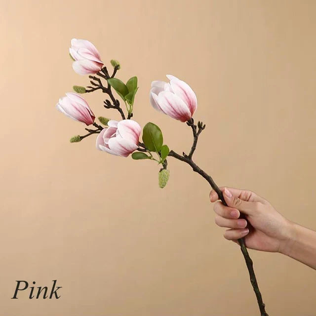 Loek | Faux Magnolia Flower Branch