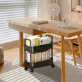 Lucas | Rolling Mobile Book Cart with Dual Shelves