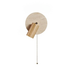 Travertine Modern Rotatable Bedside Wall Light