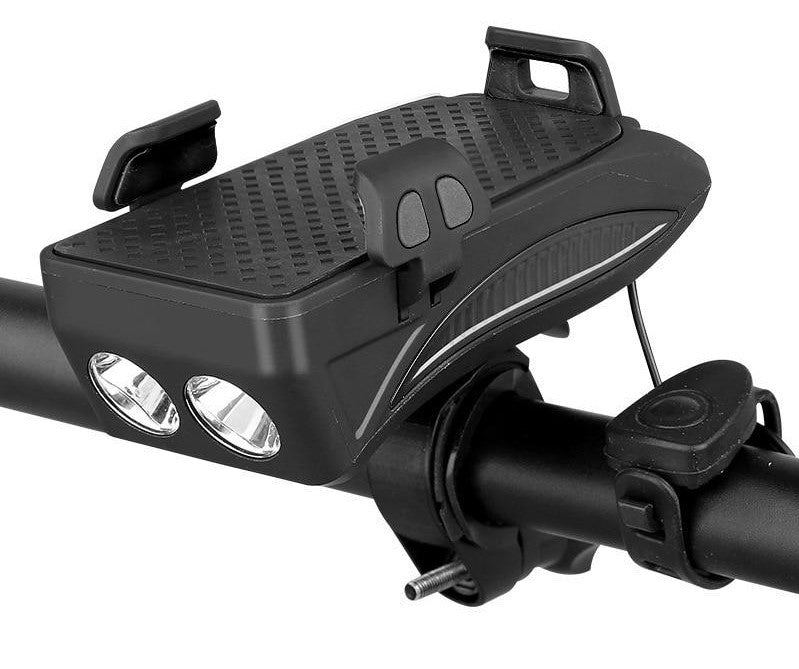 Max | Versatile 4-in-1 Bike Accessory with Phone Holder and Integrated Lighting
