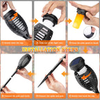 Menno | Solar-Powered Garden Torches with Realistic Flame Effect