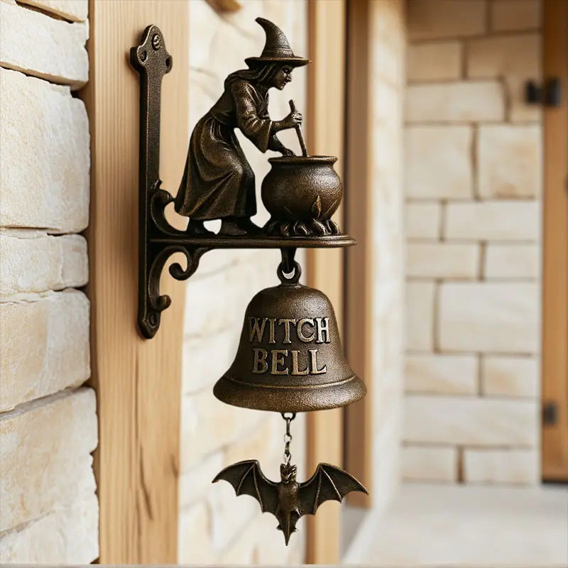 Pepijn | Vintage Metal Witch Doorbell