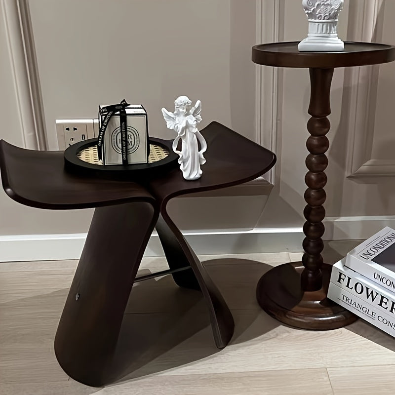 Pieter | Elegant Wooden Butterfly Stool