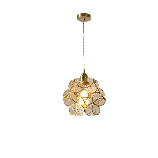 Blooming Nordic Flower Glass Pendant Light