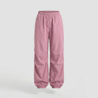 Women's Casual Wide-Leg Cargo Joggers – Comfortable Loose Fit with Drawstring Waist and Adjustable Cuffs