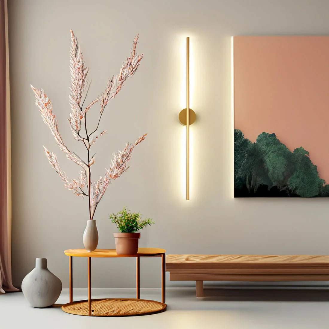 Modern Black Aluminum Wall Light