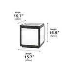 Solar Waterproof Post Cap Aluminum Column Pedestal Light