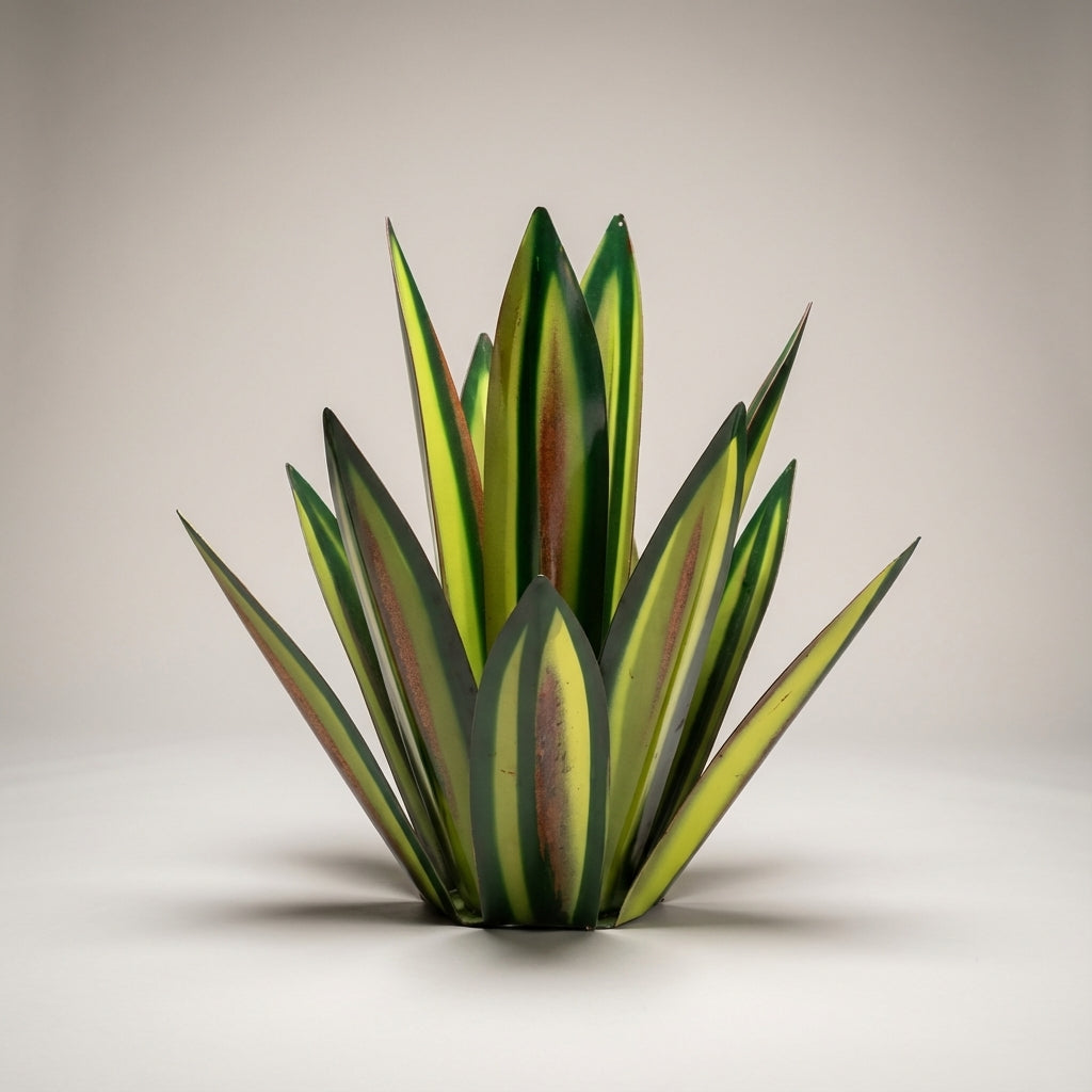 Tim | Solar LED Metal Agave Garden Ornament