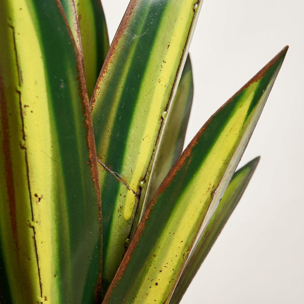 Tim | Solar LED Metal Agave Garden Ornament