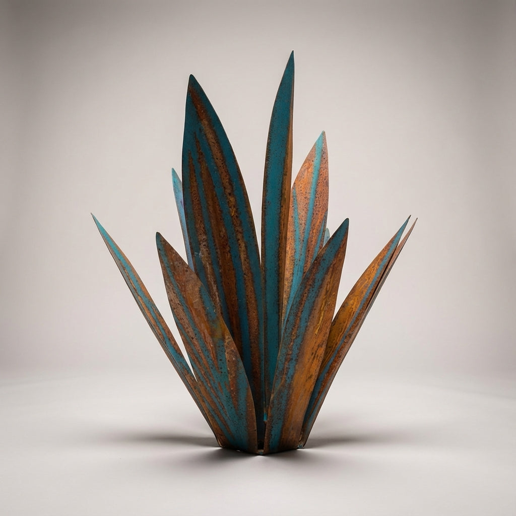 Tim | Solar LED Metal Agave Garden Ornament
