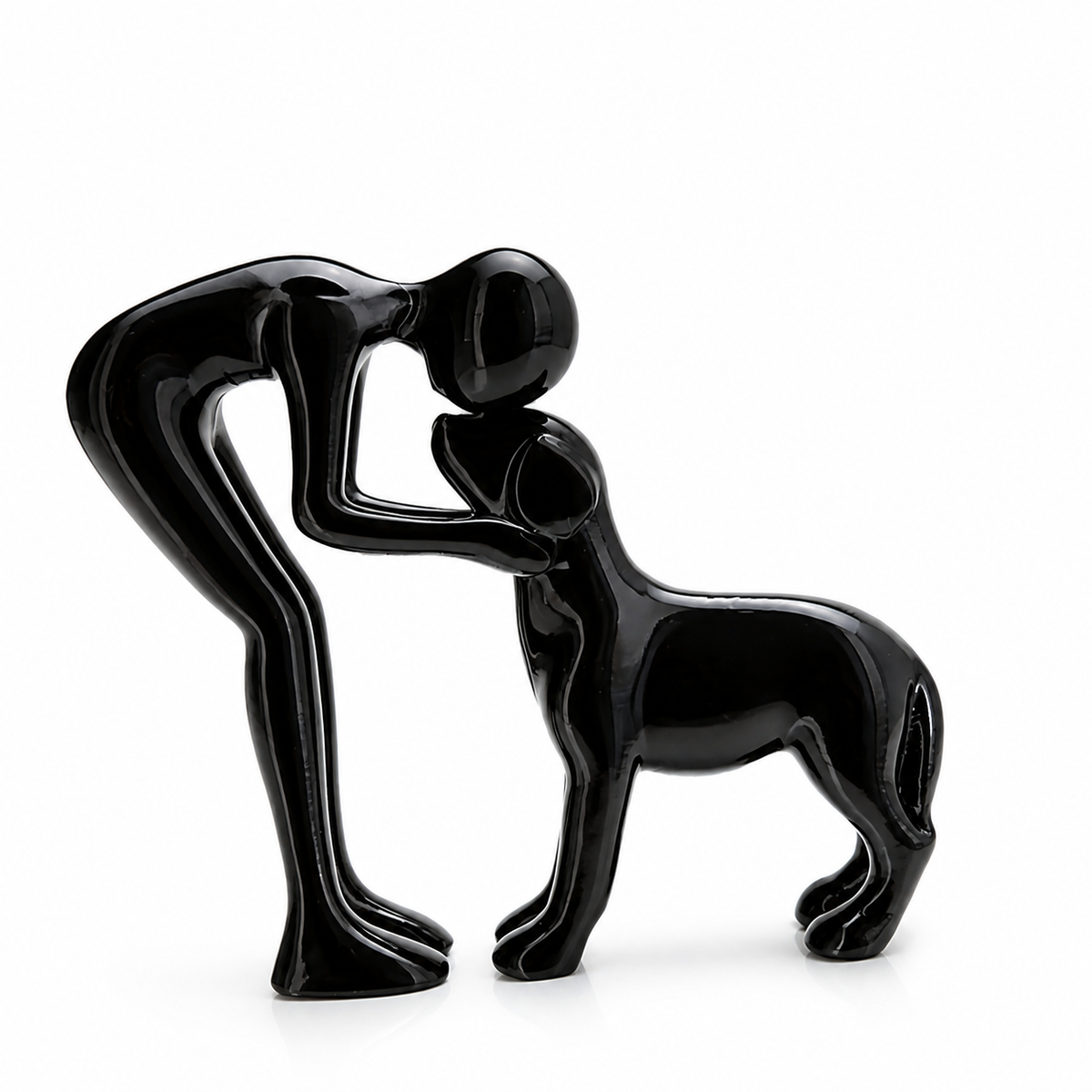 Willem | Abstract Sculpture of a Human and Dog