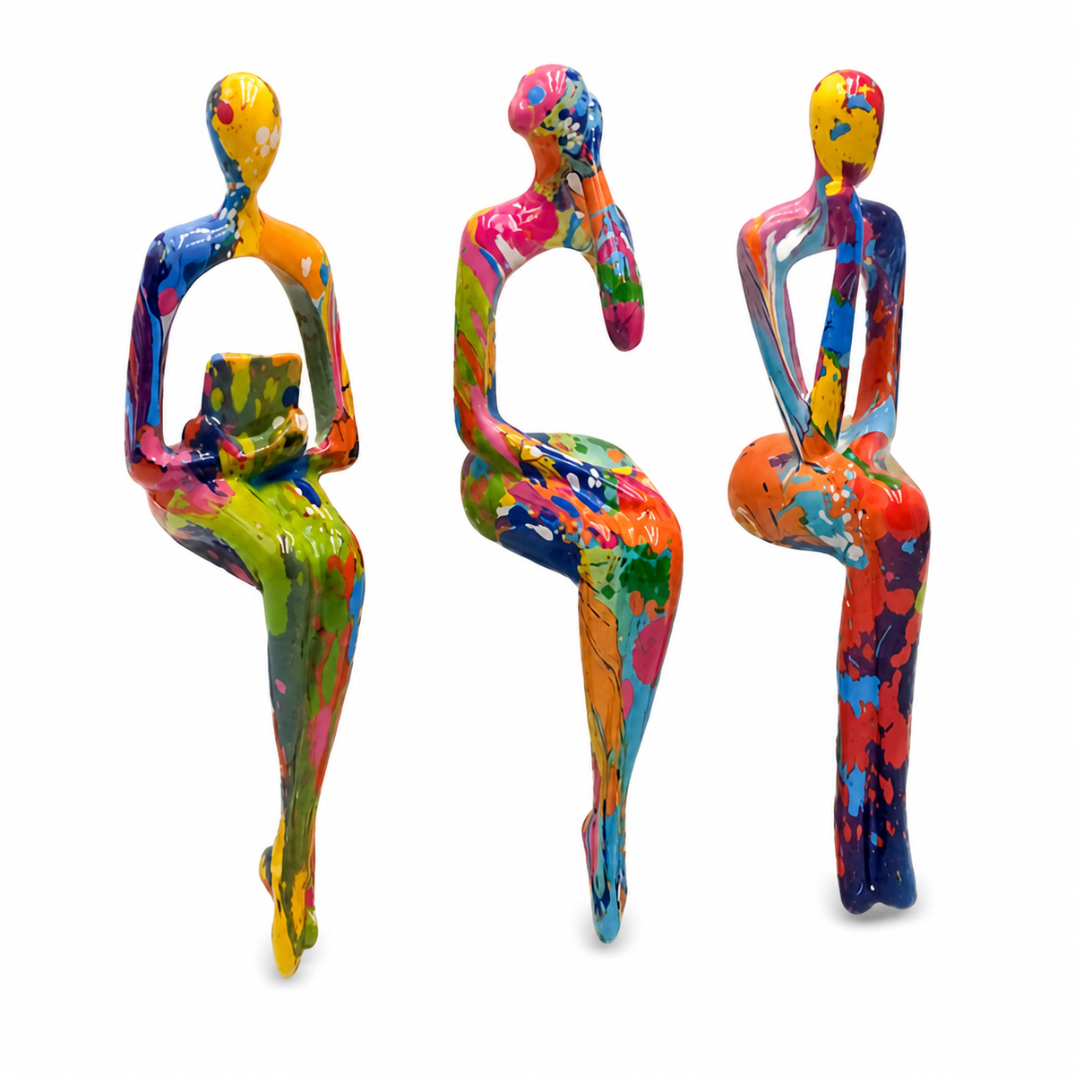 Youri | Colorful Abstract Figurine Set