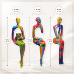 Youri | Colorful Abstract Figurine Set