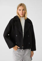 Elegant Loose Fit Double-Breasted Women's Jacket